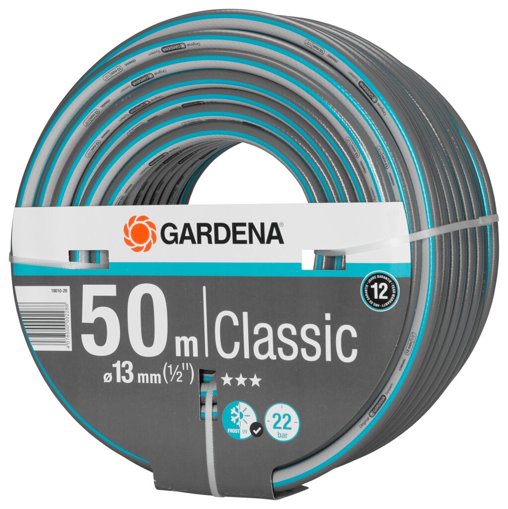 Gardena Classic voolik 13 mm, 50 m hind ja info | Kastekannud, voolikud, niisutus | kaup24.ee