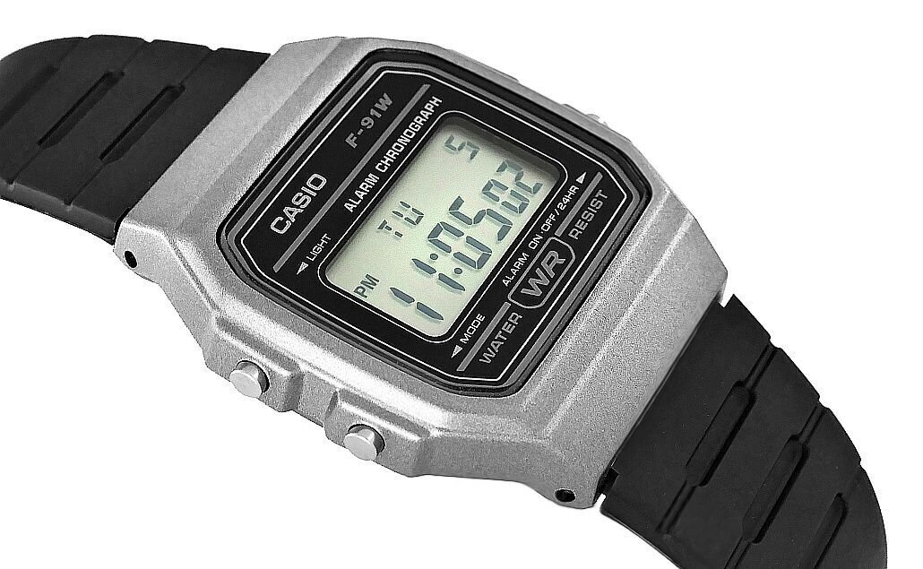 Zegarek Męski CASIO F-91WM-1BDF цена и информация | Meeste käekellad | kaup24.ee