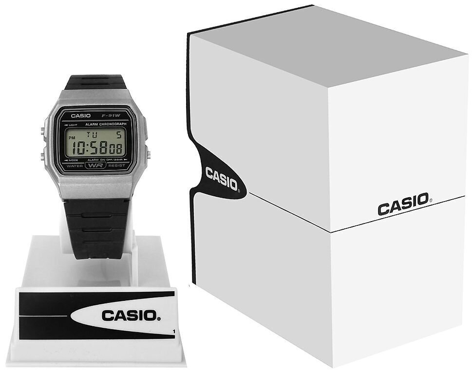 Zegarek Męski CASIO F-91WM-1BDF цена и информация | Meeste käekellad | kaup24.ee