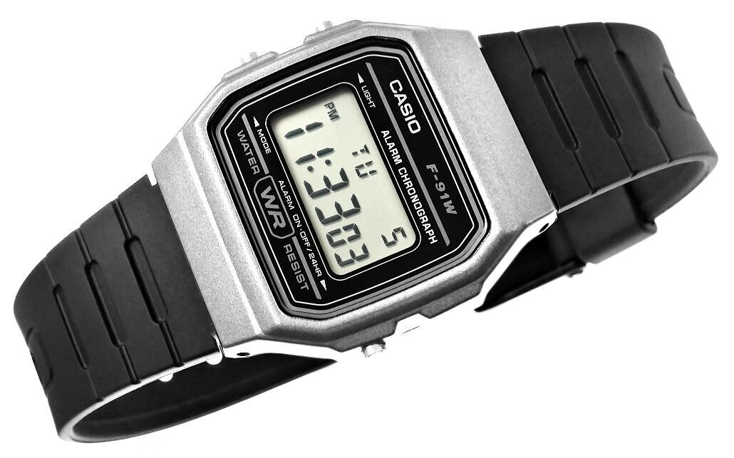 Zegarek Męski CASIO F-91WM-1BDF цена и информация | Meeste käekellad | kaup24.ee