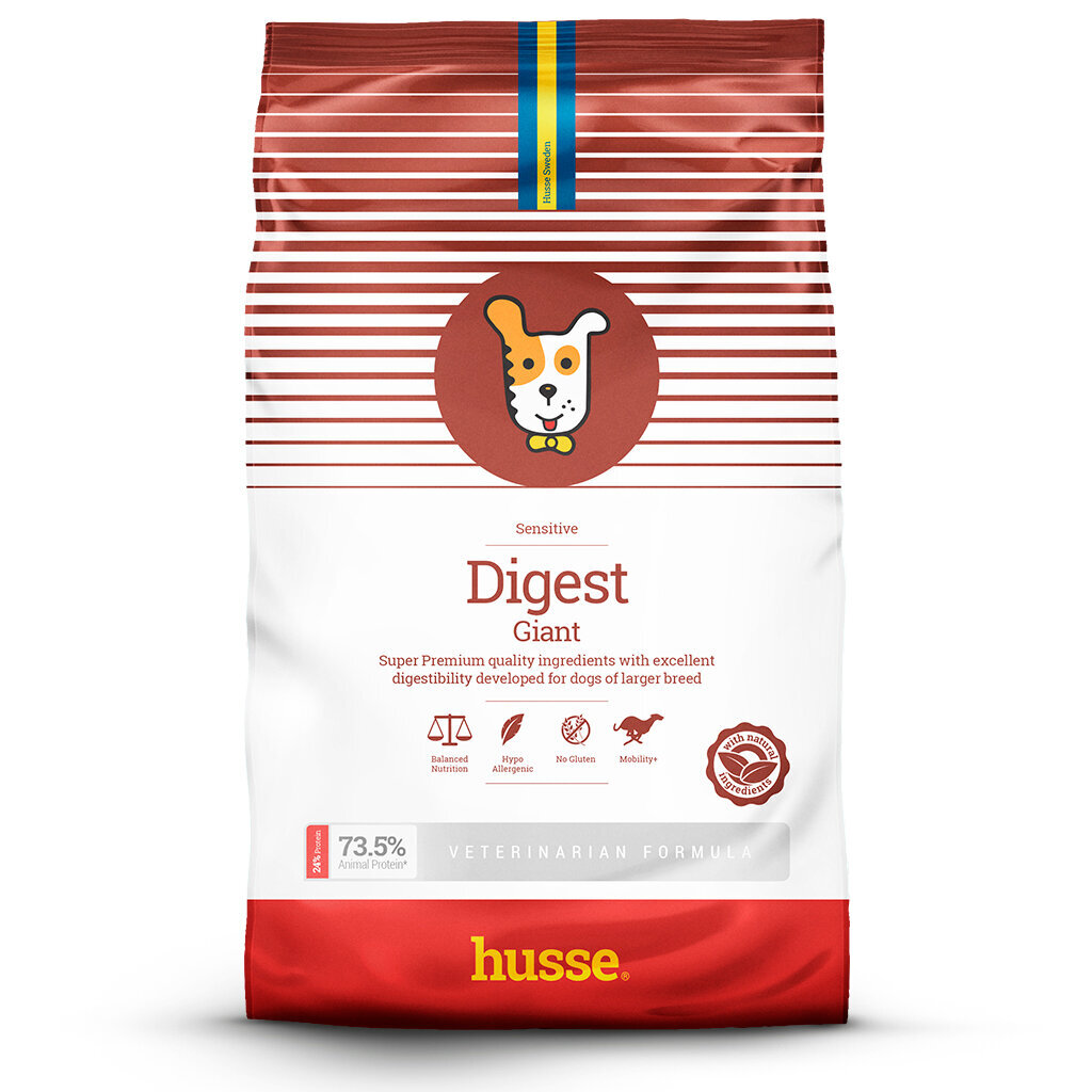 Husse Sensitive Digest Giant gluteenivaba piiratud loomsete valkude allikatega, 12,5 kg цена и информация | Kuivtoit koertele | kaup24.ee