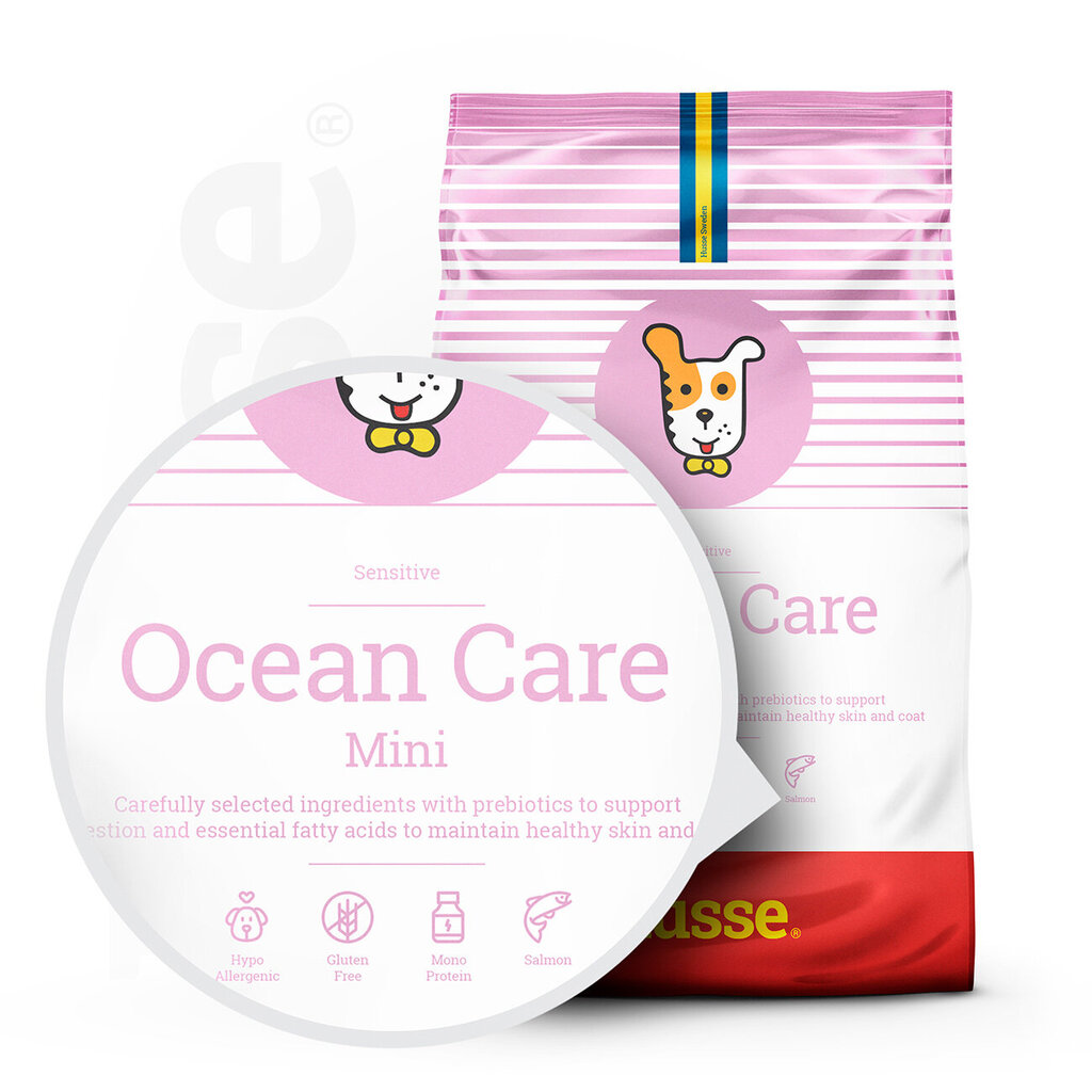 Husse Sensitive Ocean Care Mini gluteenivaba ühe loomse valgu allikaga, 2 kg hind ja info | Kuivtoit koertele | kaup24.ee