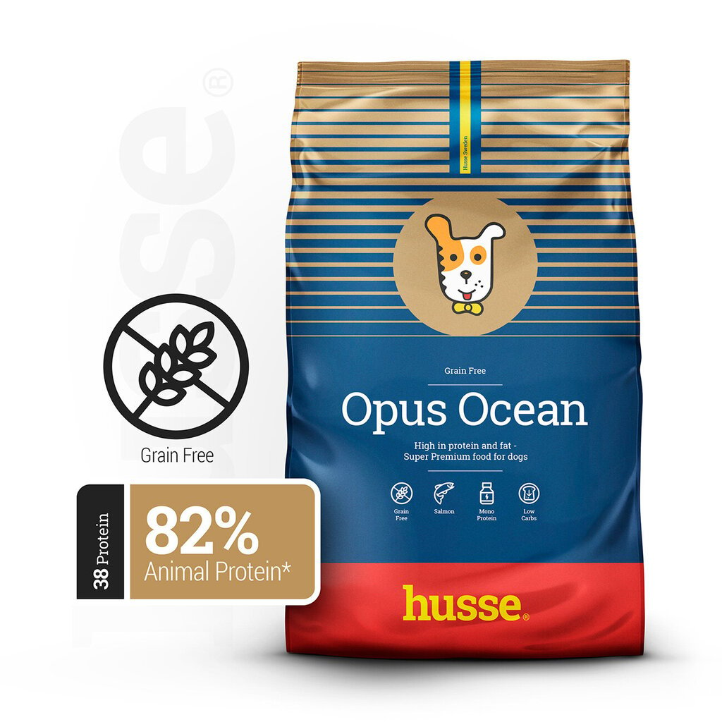 Husse Opus Ocean kuivotit ühe loomse valgu allikaga ja teraviljavaba, 2 kg цена и информация | Kuivtoit koertele | kaup24.ee