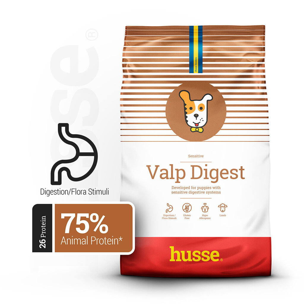 Husse Sensitive Valp Digest kuivtoit tundlikele kutsikatele, 7 kg hind ja info | Kuivtoit koertele | kaup24.ee