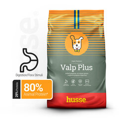 Valp Plus, 7 kg | Полноценное питание с псиллиумом и растительными волокнами для плавного пищеварения | Husse цена и информация | Сухой корм для собак | kaup24.ee