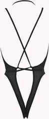 Seksikas bodi Allure Vesper Teddy Halter, SM, must цена и информация | Сексуальное женское белье | kaup24.ee