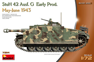 Liimitav mudel MiniArt 72114 StuH 42 Ausf. G Early Prod. May-June 1943 1/72 hind ja info | Liimitavad mudelid | kaup24.ee