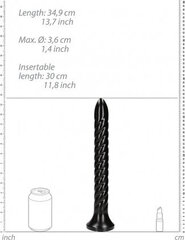 Pöörlev anaal-madu Shots, 12 30 cm, must цена и информация | Анальные игрушки | kaup24.ee