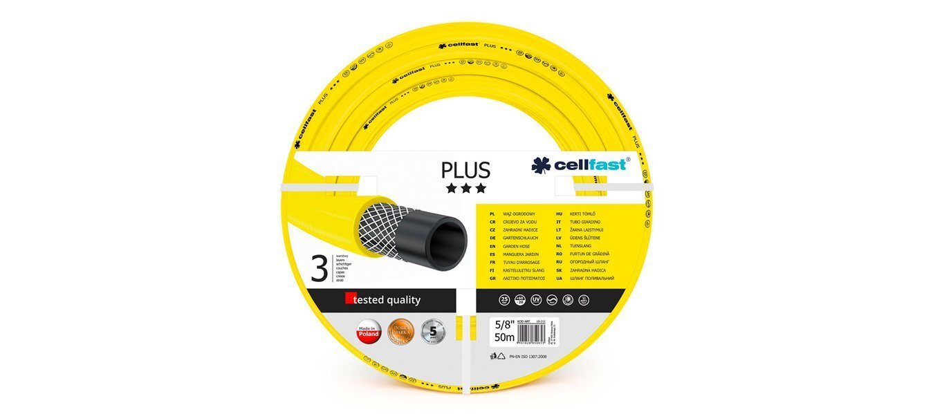 Cellfast PLUS voolik, 50 m, 19 mm (3/4") цена и информация | Kastekannud, voolikud, niisutus | kaup24.ee