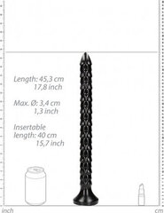 Anaalmadu Shots, 16 40 cm, must hind ja info | Anaallelud | kaup24.ee