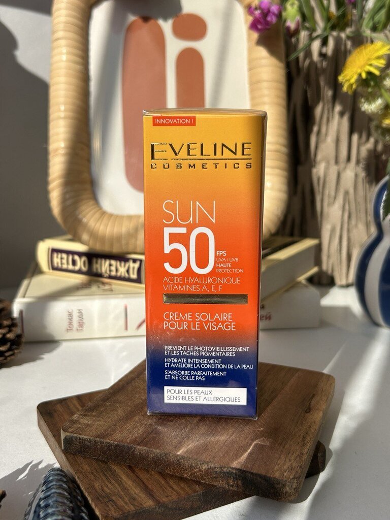 Näokreem Eveline Cosmetics Sun Spf50, 50ml цена и информация | Näokreemid | kaup24.ee