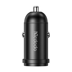 Mcdodo CC-7492 car charger, USB-C, 30W + USB-C to Lightning cable (black) hind ja info | Turvasüsteemid ja 12V seadmed | kaup24.ee