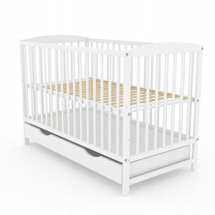 Beebivoodi Ela Baby, valge 60 x 120 cm hind ja info | Beebivoodid | kaup24.ee