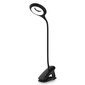 Juhtmeta LED-lugemislamp klambriga + must mikro USB kaabel hind ja info | Laualambid | kaup24.ee