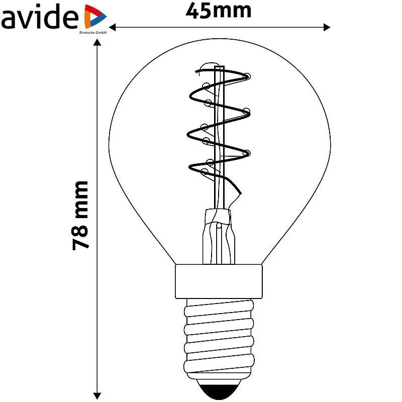 Avide LED pirn 3W E14 Soft Filament hind ja info | Lambipirnid, lambid | kaup24.ee