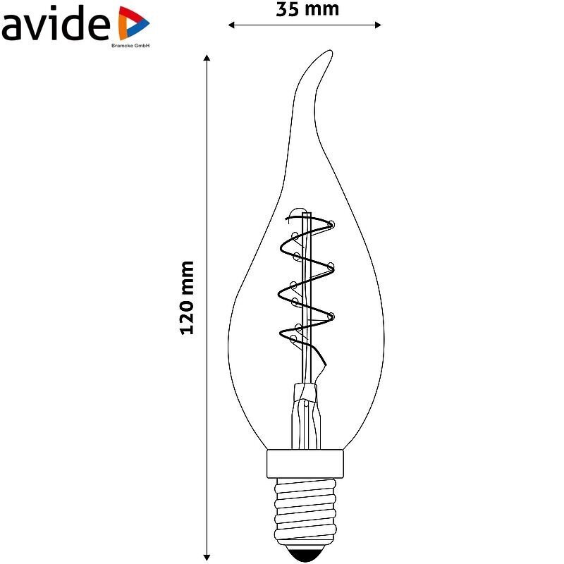 Avide LED pirn 3W E14 Soft Filament hind ja info | Lambipirnid, lambid | kaup24.ee