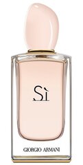 Armani выпускает новую версию туалетной воды Sì Eau de Toilette. Аромат цветочный, более легкая интерпретация оригинала. Аромат романтичный, свежий, молодой и полный энергии. Он скажет «да» с изяществом. Вы будете наслаждаться радостью жизни, мечтами и независимостью. Eau de Toilette сочетает в себе ноты черной смородины, груши, итальянского бергамота, мандарина и нероли. В сердце аромата вы найдете розу и фрезию. Оттенки мускуса, амбры, дерева, ванили и пачули завершают композицию этого манящего аромата. Лицо актрисы Кейт Бланшетт. Аромат выпущен в 2015 году. цена и информация | Женские духи | kaup24.ee