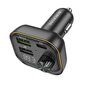 Borofone Transmitter FM BC54 Acertar MP3, Bluetooth - 2xUSB + Type C - QC 3.0 PD 30W black hind ja info | FM modulaatorid, FM trasmitterid | kaup24.ee