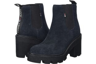 Tommy Hilfiger Essential Suede Mid Hell naiste kingad, nahast poolsaapad цена и информация | Женские сапоги | kaup24.ee