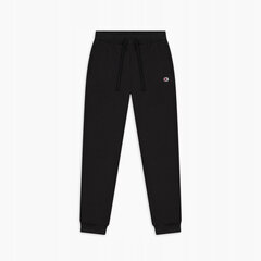 Rib cuff pants champion rochester 115486kk001 moterims juoda naistele must 115486KK001 hind ja info | Naiste spordiriided | kaup24.ee