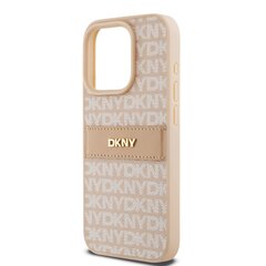 DKNY PU Leather Repeat Pattern Tonal Stripe Case for iPhone 14 Pro Pink цена и информация | Чехлы для телефонов | kaup24.ee