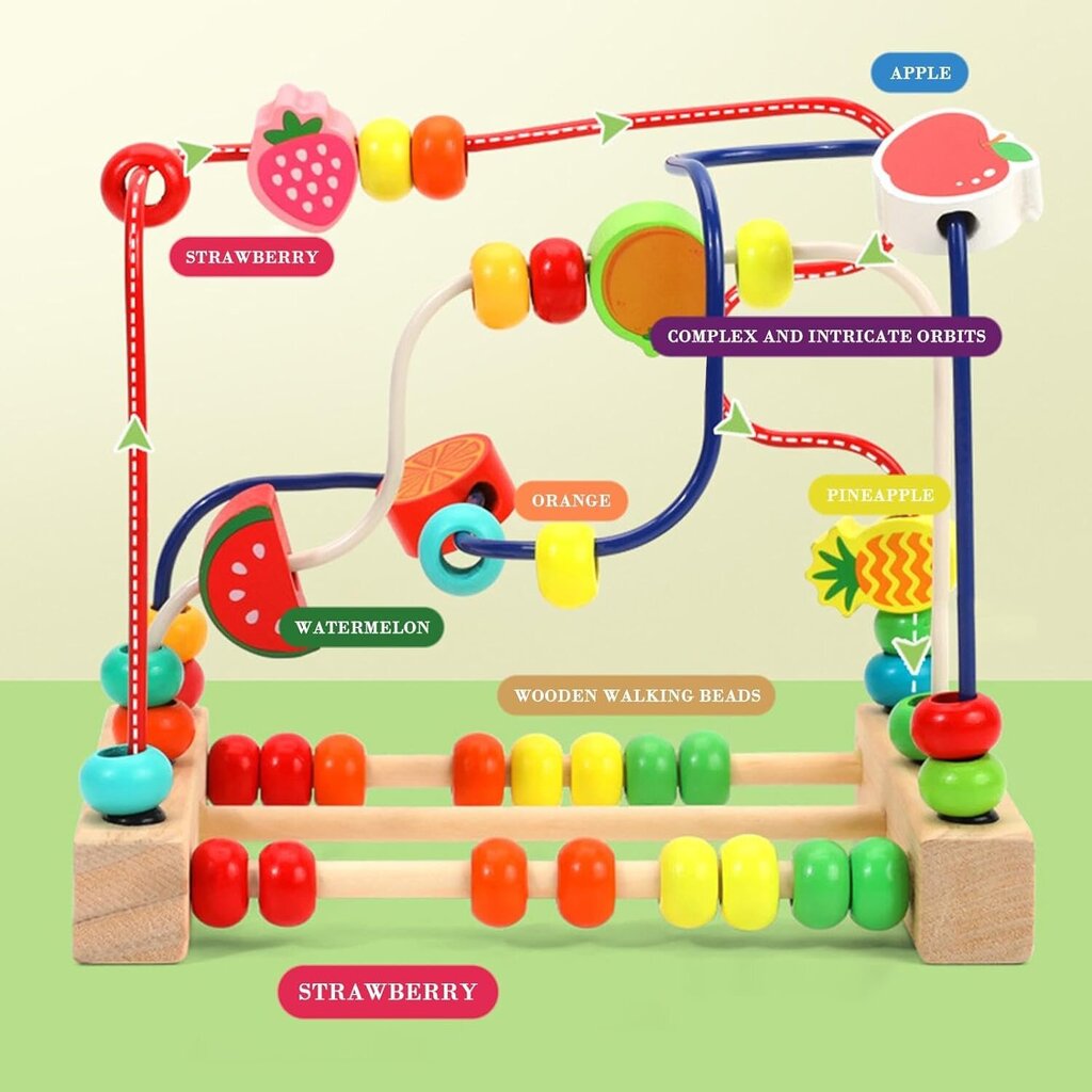 Hariv mänguasi väikelastele Fruits hind ja info | Arendavad mänguasjad | kaup24.ee