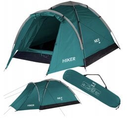 Палатка двуспальная Nils, зеленая цена и информация | Палатки | kaup24.ee