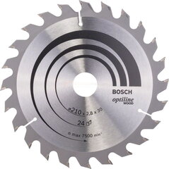 Saeketas Bosch 210 x 30 x 2,8 mm z24 - Optiline Wood hind ja info | Elektrilised saed, mootorsaed ja tarvikud | kaup24.ee