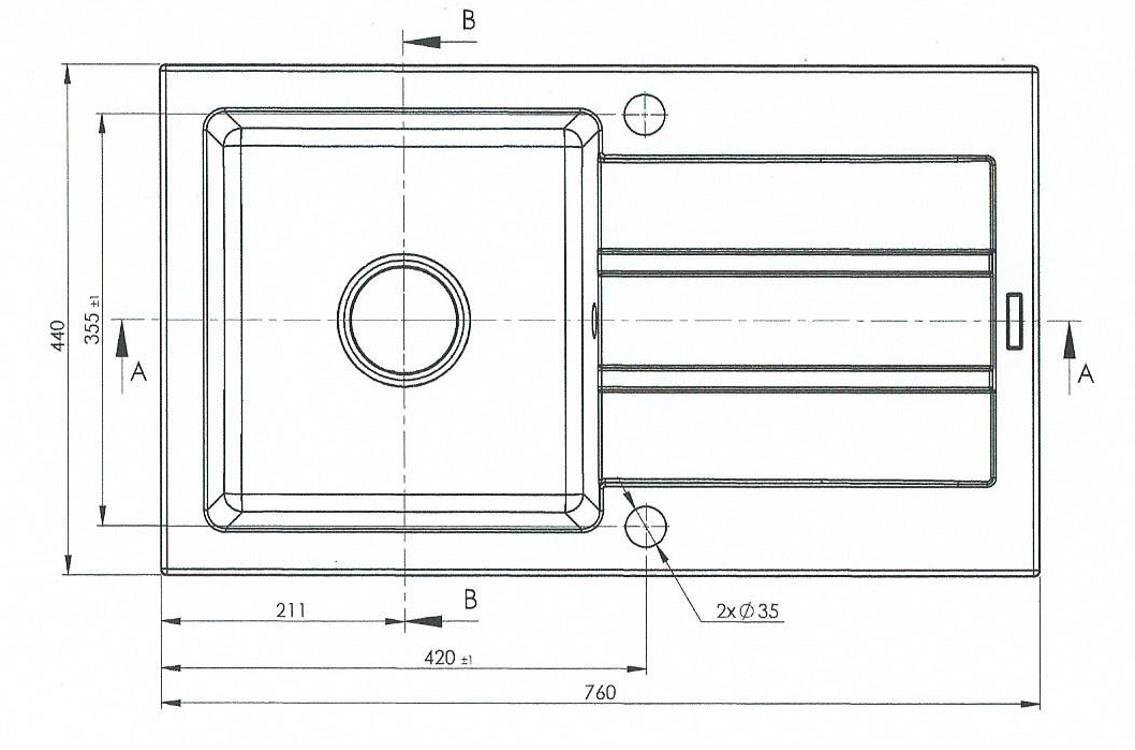 Ühe kausiga valamu koos äravooluplaadiga Maidsinks Promo 76x44 1B 1D E070053701 цена и информация | Köögivalamud | kaup24.ee