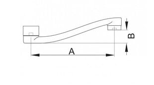 ПОВОРОТНЫЙ ИЗЛИВ ДЛЯ ОДНОРЫЧАЖНОГО СМЕСИТЕЛЯ S 120 цена и информация | Аксессуары для душа, смесителей | kaup24.ee