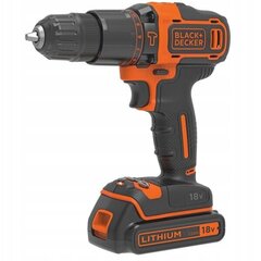 BLACK+DECKER KOMPLEKT 18V KRUVIKEERAJA + KRUVIKEERAJA 1x1,5Ah + KOTTI hind ja info | Käsitööriistad | kaup24.ee