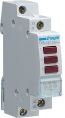 Светодиодный индикатор 3x красный 230V AC - SVN127 Hager цена и информация | Выключатели, розетки | kaup24.ee