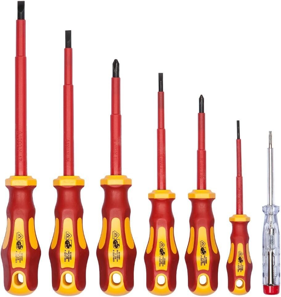 VDE kruvikeeraja komplekt 7tlg koos pingetestija Schlitz & PH autor Wiesemann 1893 I TÜV - GS testitud I 80218 цена и информация | Käsitööriistad | kaup24.ee