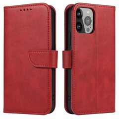 Кошелек с подставкой для iPhone 15 Magnet Case - красный цена и информация | Чехлы для телефонов | kaup24.ee