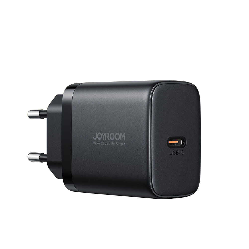 Kiirlaadija Joyroom JR-TCF11 kuni 25W + kaabel USB-C / USB-C 1m - must цена и информация | Mobiiltelefonide laadijad | kaup24.ee