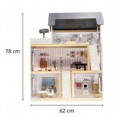 Puidust nukumaja Starky, 78 x 62 x 27 cm hind ja info | Tüdrukute mänguasjad | kaup24.ee