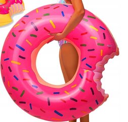 Ujumisrõngas Donut, 120 cm, roosa hind ja info | Täispuhutavad veemänguasjad ja ujumistarbed | kaup24.ee