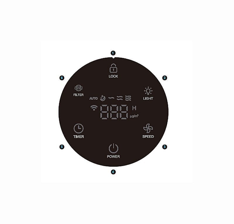 Õhupuhastaja WIFI-ga TCL KJ255F (must, kuni 31 m²) цена и информация | Õhupuhastajad | kaup24.ee