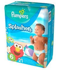 Подгузники PAMPERS Pants Splashers, размер 6, 14+ кг, 21 шт. цена и информация | Подгузники | kaup24.ee