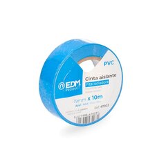 Изолента EDM 10 m x 19 mm Синий PVC цена и информация | Механические инструменты | kaup24.ee