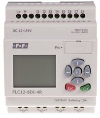 Programmeeritav loogikakontroller 8 digitaalsisendit - FLC12-8DI-4R hind ja info | Valvesüsteemid, kontrollerid | kaup24.ee