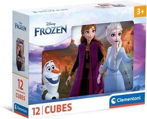 CLEMENTONI Cubi klotsid 12 Frozen 41192 hind ja info | Arendavad mänguasjad | kaup24.ee