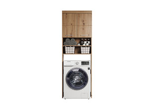 Шкаф для стиральной машины Trendteam Amanda,  коричневый цена и информация | Шкафчики для ванной | kaup24.ee