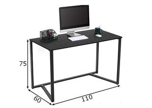 Рабочий стол Trendteam Herold, черный цена и информация | Компьютерные, письменные столы | kaup24.ee