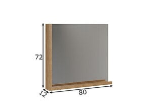 Зеркало Trendteam Synnax, серый / коричневый цена и информация | Зеркала в прихожую | kaup24.ee