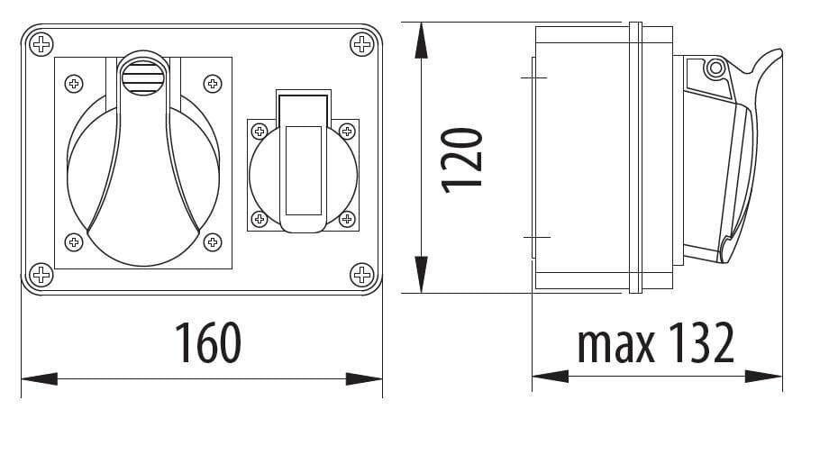 Jaotusplaat R-BOX 150 2x230V - B.1601 цена и информация | Lülitid ja pistikupesad | kaup24.ee