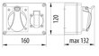 Jaotusplaat R-BOX 150 2x230V - B.1601 цена и информация | Lülitid ja pistikupesad | kaup24.ee