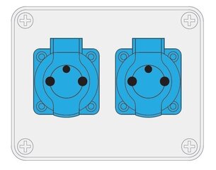 Распределительный щит R-BOX 150 2x230V - B.1601 цена и информация | Выключатели, розетки | kaup24.ee