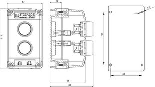 Juhtimispult ST22K2-01-1 START-STOP nupud hind ja info | Valvesüsteemid, kontrollerid | kaup24.ee