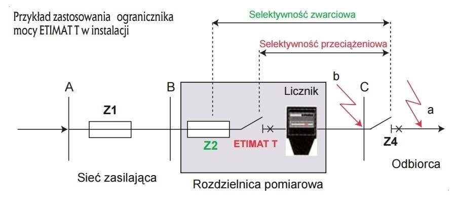 ETIMAT T 1P 16A ETI lepinguline võimsuse piiraja hind ja info | Lülitid ja pistikupesad | kaup24.ee